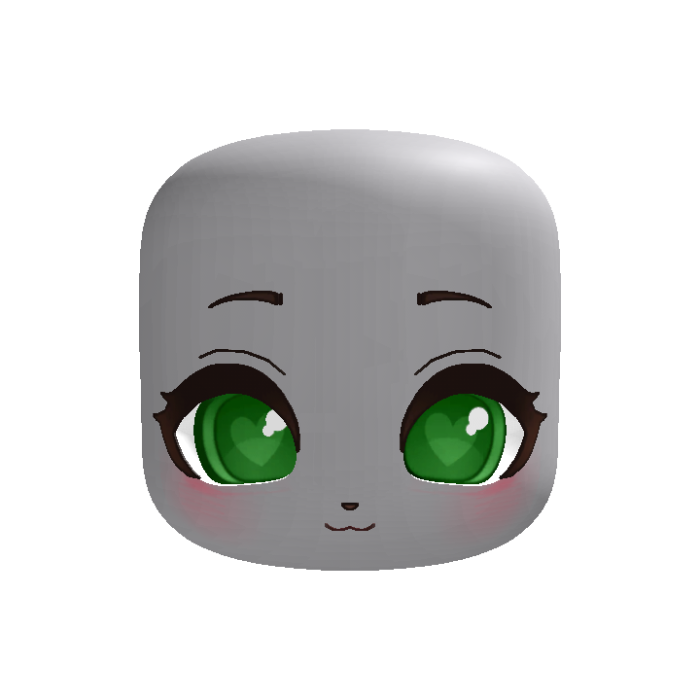animated cute kawaii sweet puppy face green
