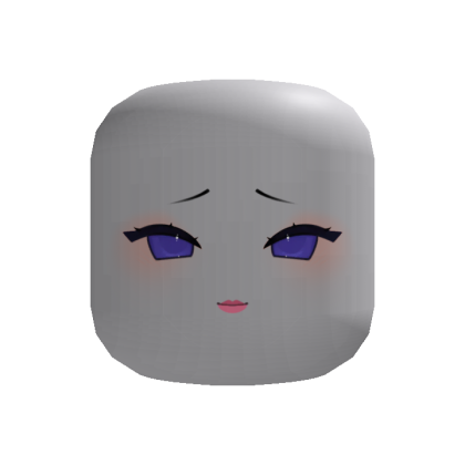 Kawaii Daphne Purple Eyes Face Recolorable