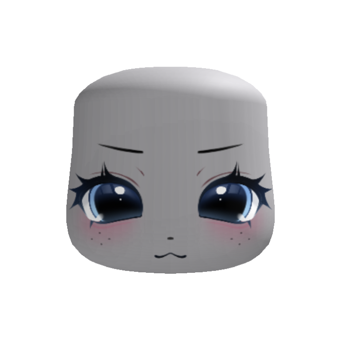 ♡ kawaii determined blue bunny anime eyes