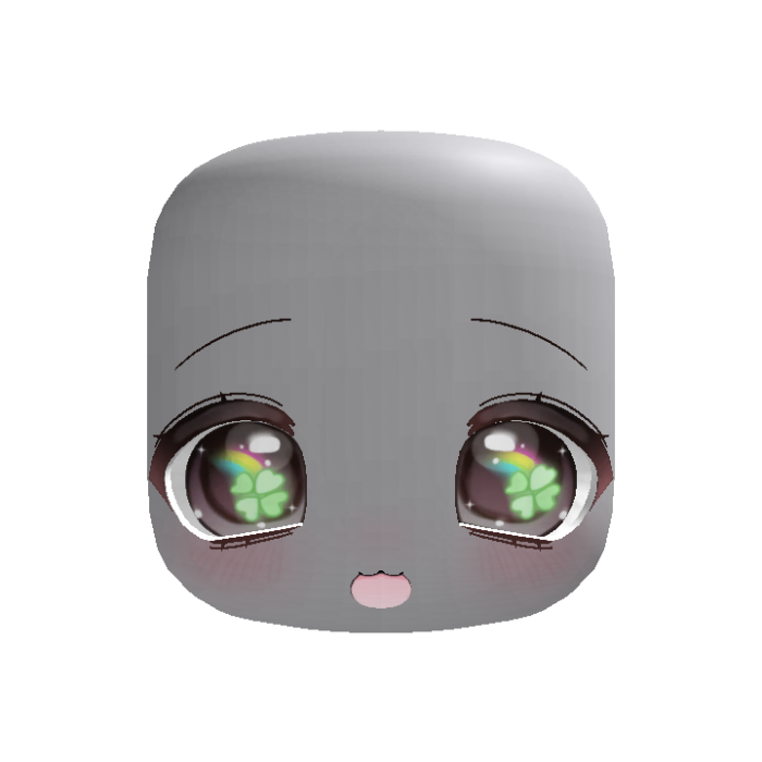♡: cute lucky kawaii :D face in brown