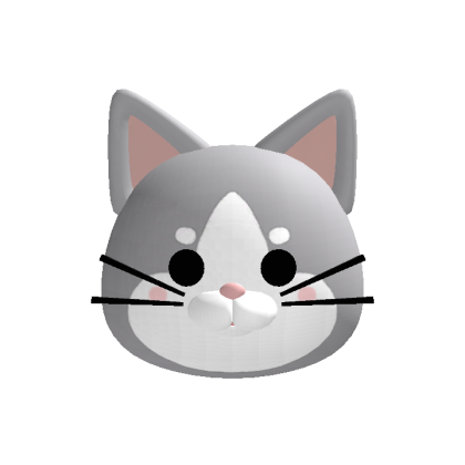 Kawaii Cat Head (Style 2) - Roblox