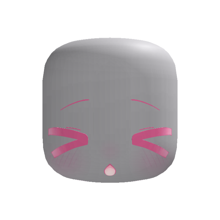 (Animated) Pink Cute Kawaii Silly Blink Face