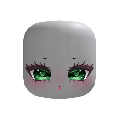 (Animated) Cute Green Hearts Cat Dolly Eyes ୨ৎ °.