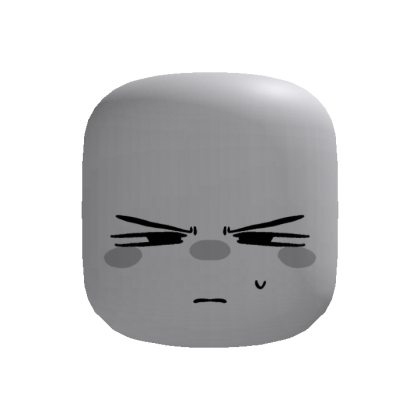 Squinting Cute Face expression (recolorable)