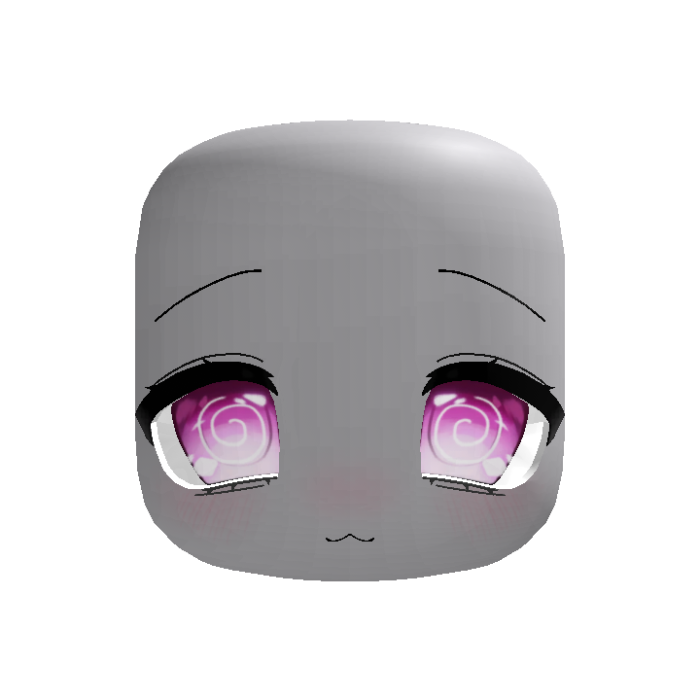 (Animated) Pink Cute Chibi Calm Dizzy Face