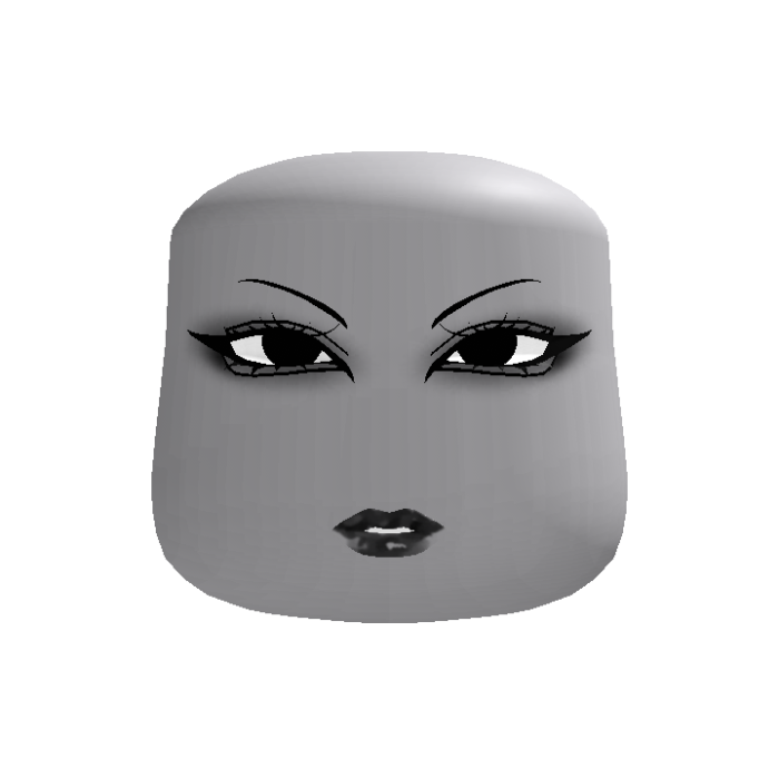 goth woman make-up face