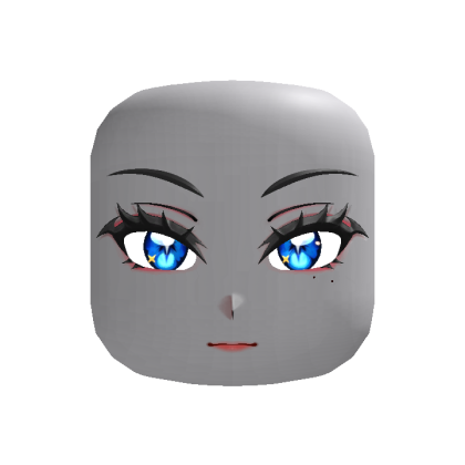 Kawaii Bat Lash Face Blue