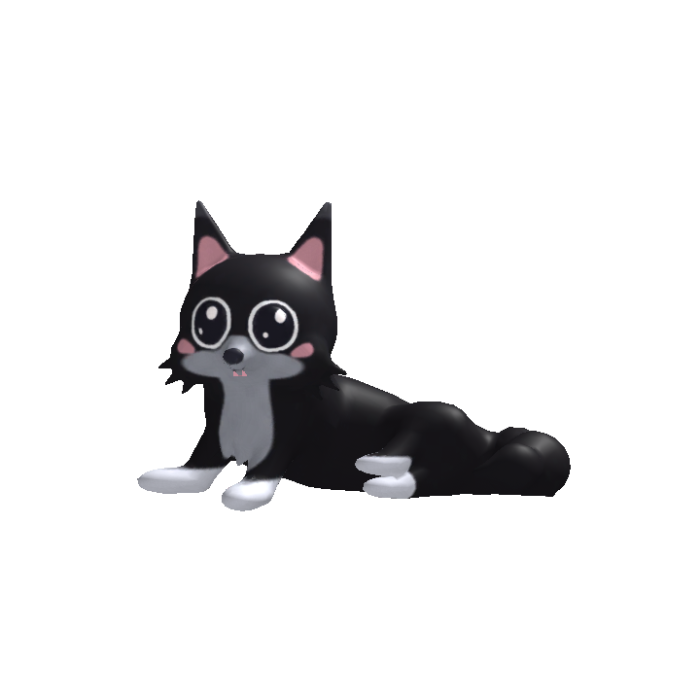 Black Small Baby Fox 🦊