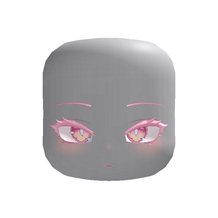 Angelic Anime Girl Face Pink ♥ [ANIMATED]