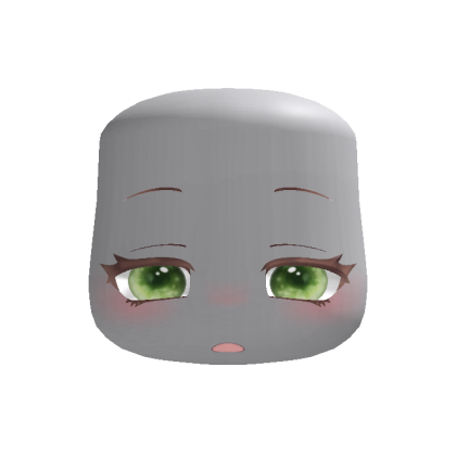 Cute Shy Sleep Face Green Eyes