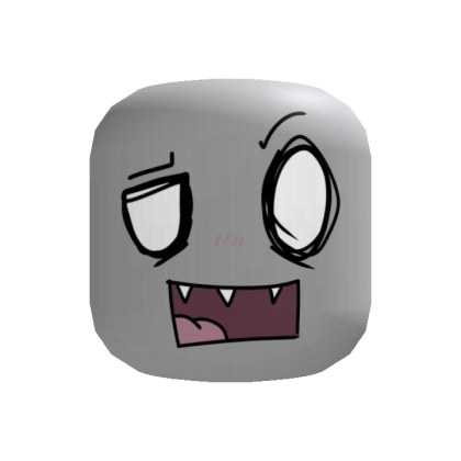 cute fangs emo face
