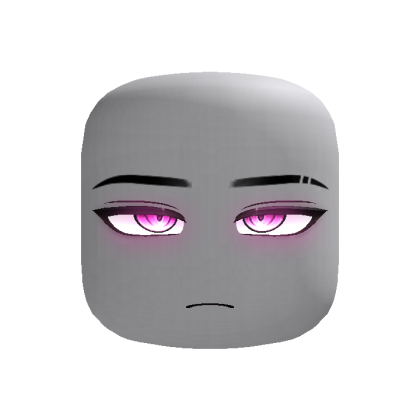 Glowing Aura Anime Boy Face (Pink)