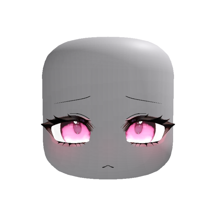 (Animated) Red Anime Moe Shy Eyes in Pastel Pink