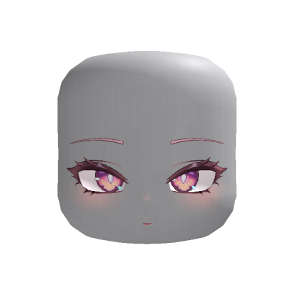 Angelic Anime Girl Face Purple ♥ [ANIMATED]