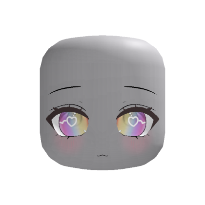 Rainbow Heart Pupils Face