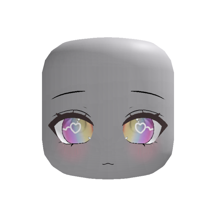 Rainbow Heart Pupils Face