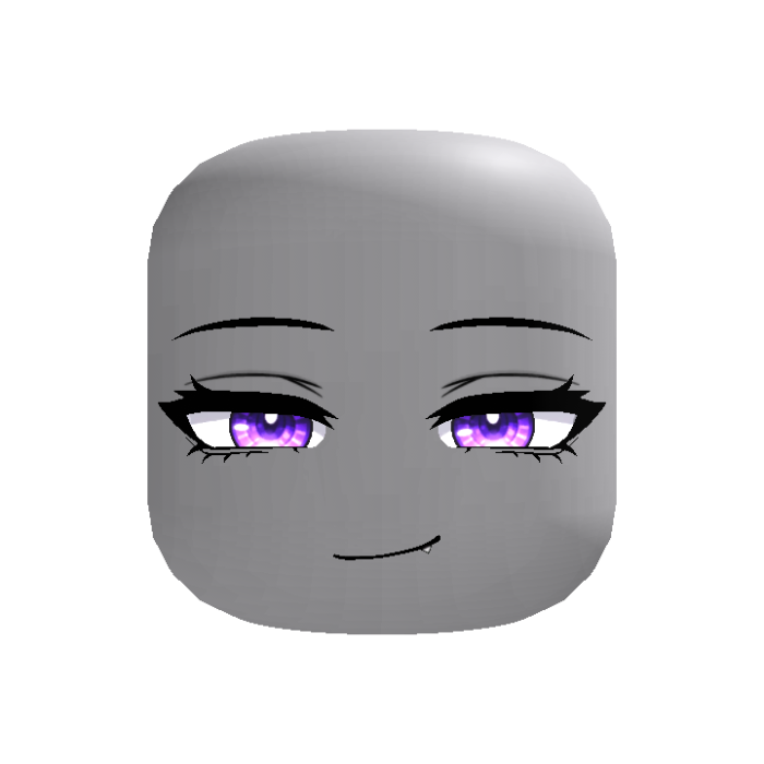 [ANIMATED] Smug Anime Girl Purple Eyes
