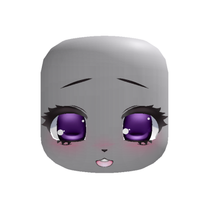 shy cute kigurumi girl puppy eyes (purple)
