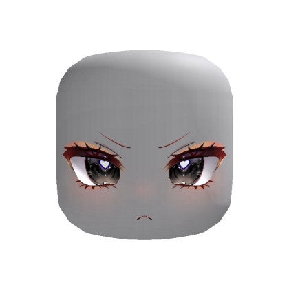 Angry Moe Heart Eyes Face (Black)