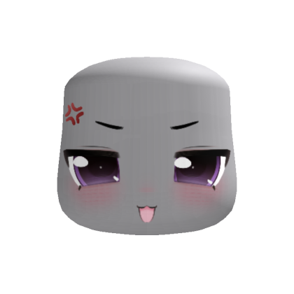 💢 purple irritated cutest smug anime face