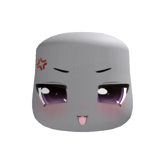 💢 purple irritated cutest smug anime face