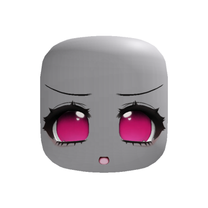 (Animated) Adorable Kawaii Hot Pink Excited Face