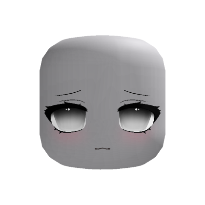 𖹭 Animated cute derp moe face [white eyes] thumbnail