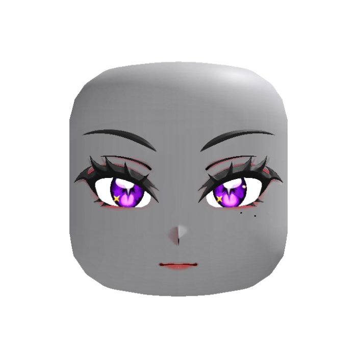 Kawaii Bat Lash Face Purple
