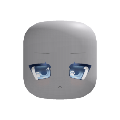 neko vanilla catgirl blue paw eyes face