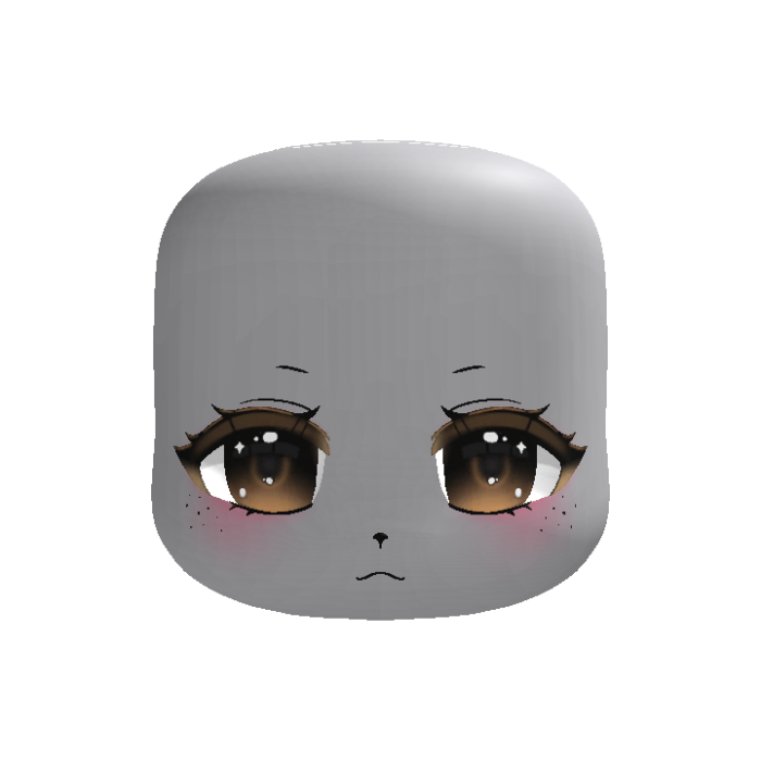 (animated) moe fawn anime deer face in orange
