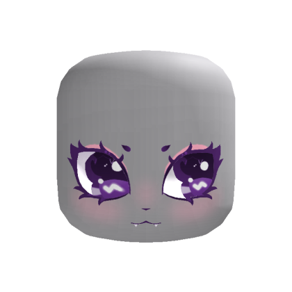 Cute Starry Eyes Vampire Purple (Animated)