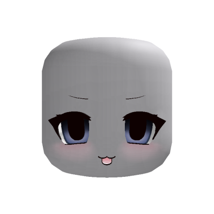 dark kitty moe head - blue [animated] thumbnail