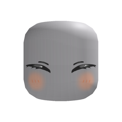 Animated Chibi Happy Blush Head - Roblox