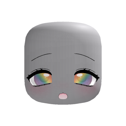 sleepy cat eyes in rainbow (animated)