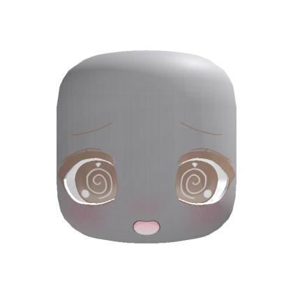 (Animated) Light Brown Silly Kawaii Dizzy Face