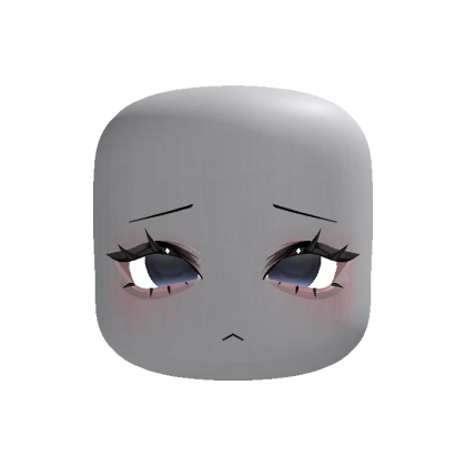 Sad Blue Eyes Head (Animated)