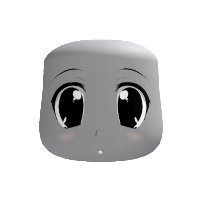 kawaii black moe 2000s face