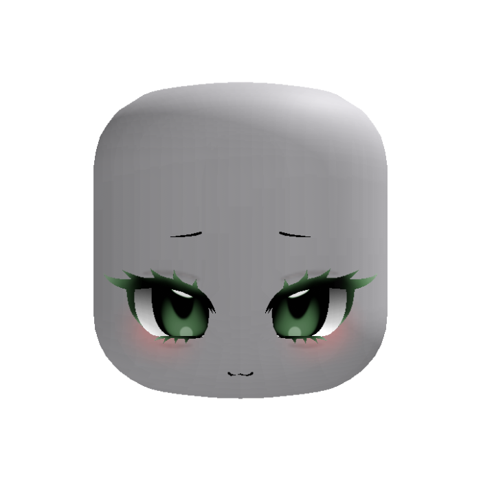 Cute Kawaii Dynamic Head Dark Green