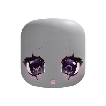 ꒰ANIMATED꒱ Spooky Dark Purple Halloween Face