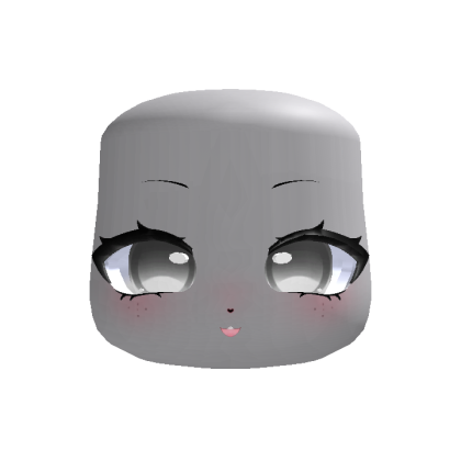 🐶  cute kawaii puppy face in grey