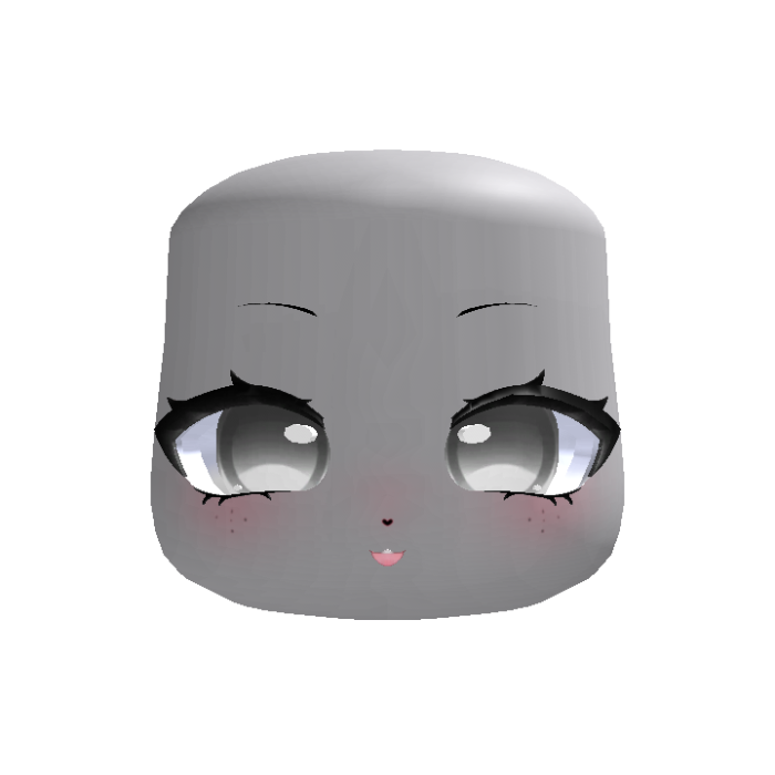 🐶  cute kawaii puppy face in grey