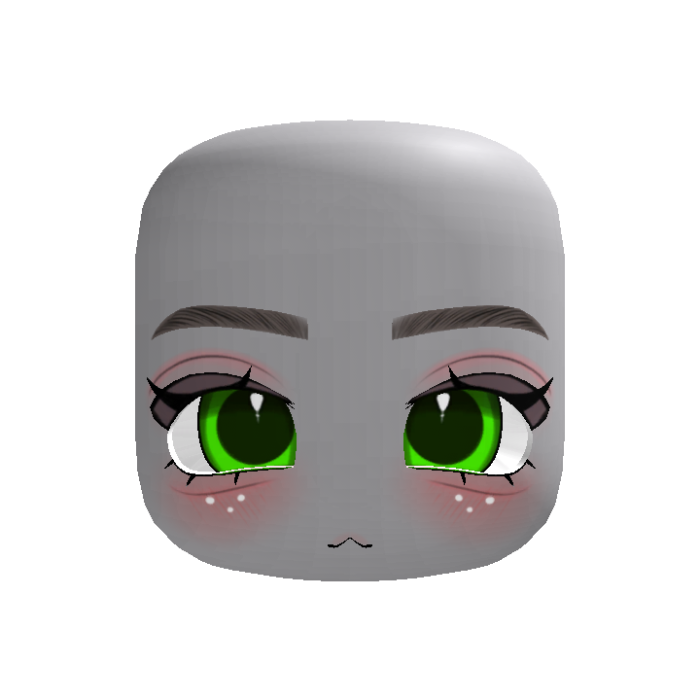♡ Adorable fawn chibi face ♡ (green eyes)