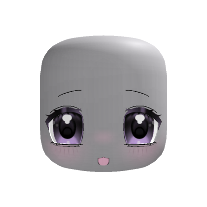 ♡ : cute sweet chibi anime face purple
