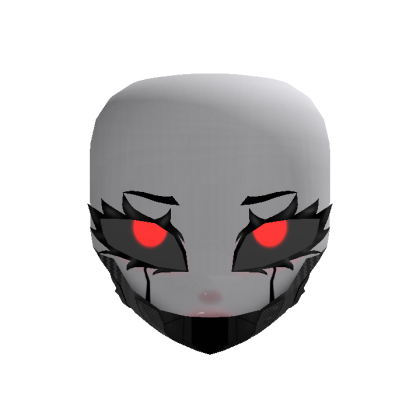 Cute Cyber Doll Head - Red Glowing Eyes