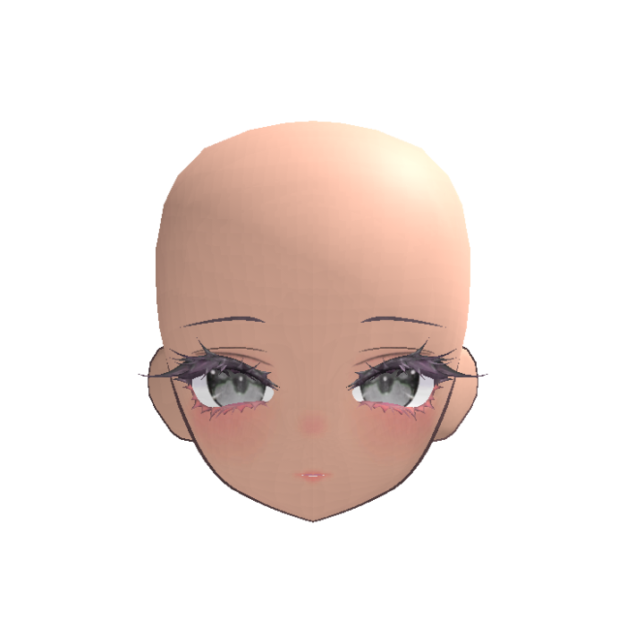 Anime Doll Head Lofty Recolorble (Pale)