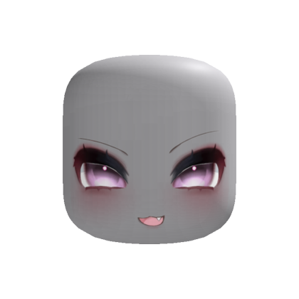happy smug face - pink