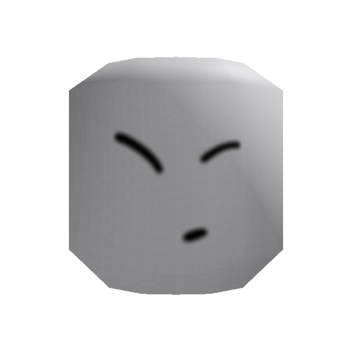 low quality unimpressed face
