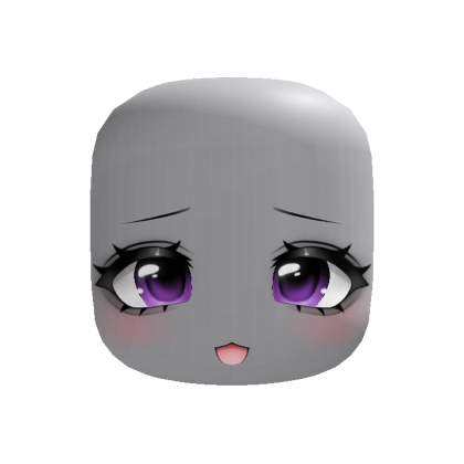 kawaii pleading puppy cute moe face purple