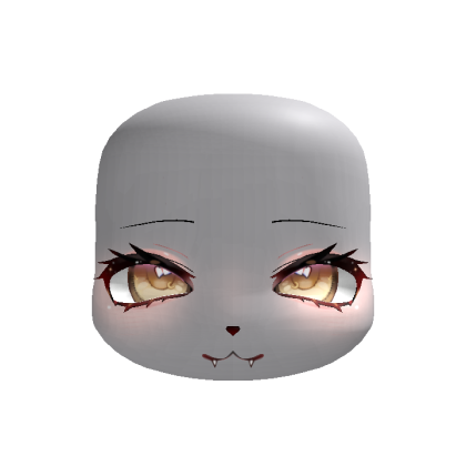 cutecore kigurumi sweet yellow neko fangs face