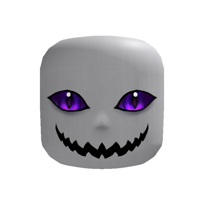 Purple spooky demon face